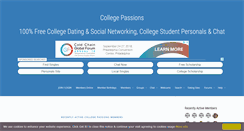 Desktop Screenshot of collegepassions.com
